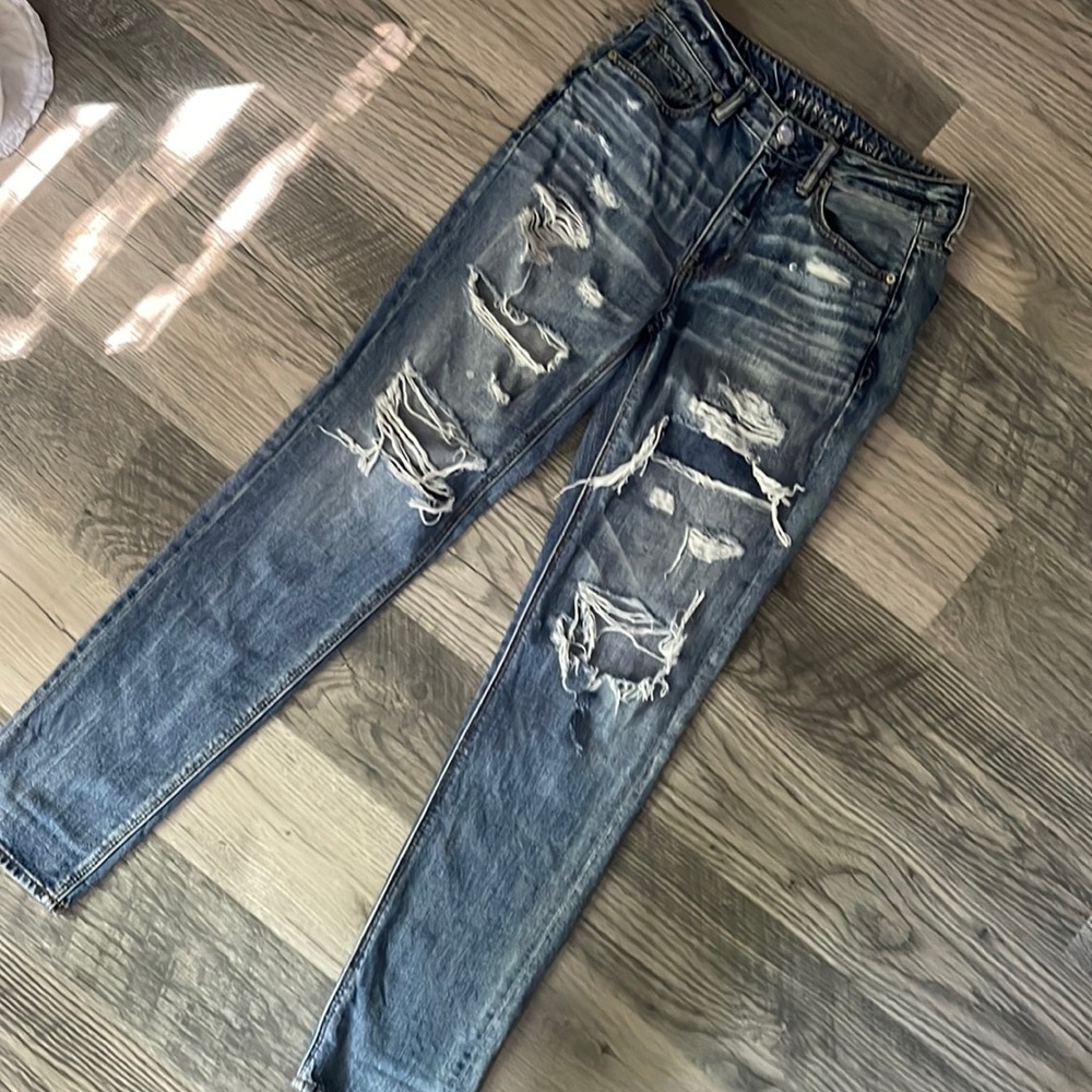 American Eagle Hi-Rise Tom girl jeans womens size 6 X-long